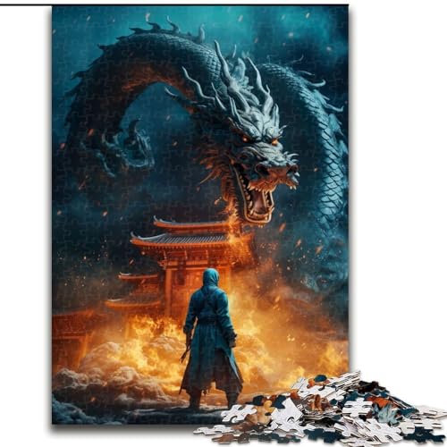 Puzzle 1000 Teile für Erwachsene Der Drachenlord, Spielspielzeug, jedes Teil ist einzigartig – anspruchsvolles Familienspiel für Kinder ab 14 Jahren (Größe 50x75cm) von MLADSOEHK