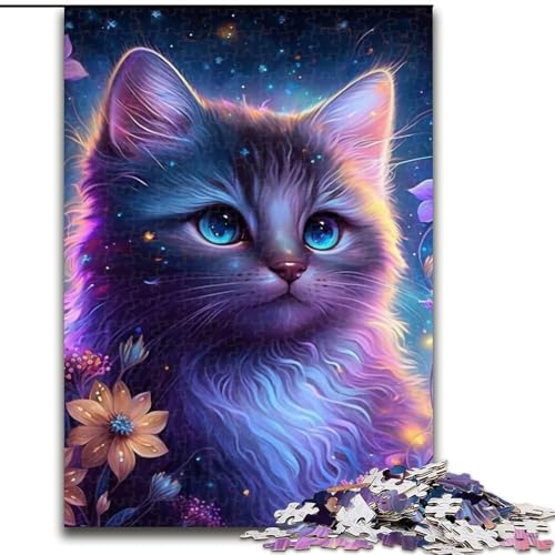Puzzle 1000 Teile für Erwachsene Fantasiekatze aus Holz, EIN tolles Geschenk für Familienspaß 50x75cm Denksportaufgabe, Spiel für Erwachsene, interaktive Familienaktivität Puzzle 1000 Teile für Erwachsene Fantasiekatze aus Holz, EIN tolles Geschenk für Familienspaß 50x75cm Denksportaufgabe, Spiel für Erwachsene, interaktive Familienaktivität von MLADSOEHK