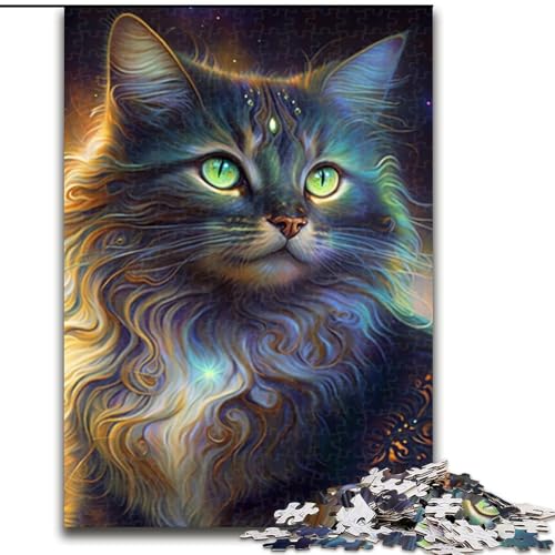 Puzzle 1000 Teile für Erwachsene Fantasiekatze aus Holz, EIN tolles Geschenk für Familienspaß 50x75cm Denksportaufgabe, Spiel für Erwachsene, interaktive Familienaktivität Puzzle 1000 Teile für Erwachsene Fantasiekatze aus Holz, EIN tolles Geschenk für Familienspaß 50x75cm Denksportaufgabe, Spiel für Erwachsene, interaktive Familienaktivität von MLADSOEHK