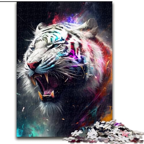 Puzzle 1000 Teile für Erwachsene Fantasy Tiger aus Holz, EIN tolles Geschenk für Familienspaß 50x75cm Denksportaufgabe, Spiel für Erwachsene, interaktive Familienaktivität Puzzle 1000 Teile für Erwachsene Fantasy Tiger aus Holz, EIN tolles Geschenk für Familienspaß 50x75cm Denksportaufgabe, Spiel für Erwachsene, interaktive Familienaktivität von MLADSOEHK
