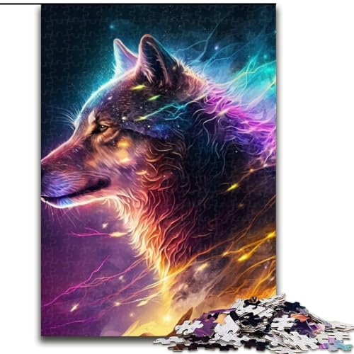 Puzzle 1000 Teile für Erwachsene Fantasy Wolf aus Holz, für Teenager & Familienspaß - DIY Denkspiel Geschenk 50x75cm Geburtstagsparty für Männer Frauen Puzzle 1000 Teile für Erwachsene Fantasy Wolf aus Holz, für Teenager & Familienspaß - DIY Denkspiel Geschenk 50x75cm Geburtstagsparty für Männer Frauen von MLADSOEHK