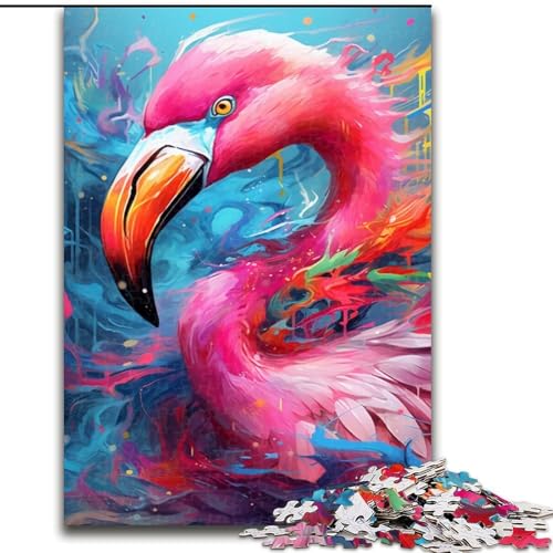 Puzzle 1000 Teile für Erwachsene Flamingo aus Holz, lustige Aktivität für zu Hause 50x75cm für Feiertage, Geburtstage und Familienspieleabende Puzzle 1000 Teile für Erwachsene Flamingo aus Holz, lustige Aktivität für zu Hause 50x75cm für Feiertage, Geburtstage und Familienspieleabende von MLADSOEHK