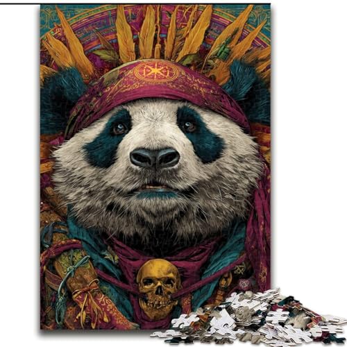 Puzzle 1000 Teile für Erwachsene Panda, Lernspielzeug für Eignet ganze Familie für und 14 Jahre alt (Größe 50x75cm) von MLADSOEHK