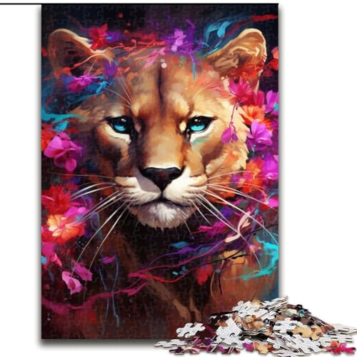 Puzzle 1000 Teile für Erwachsene Puma-Blumen aus Holz, für Teenager & Familienspaß - DIY Denkspiel Geschenk 50x75cm Geburtstagsparty für Männer Frauen Puzzle 1000 Teile für Erwachsene Puma-Blumen aus Holz, für Teenager & Familienspaß - DIY Denkspiel Geschenk 50x75cm Geburtstagsparty für Männer Frauen von MLADSOEHK