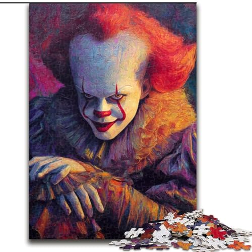 Puzzle 1000 Teile für Erwachsene und Jugendliche, Horrorfilme, Dekomprimierendes intellektuelles Lernspielzeug, Geburtstagsgeschenk, Geschenke (Größe 26x38cm) von MLADSOEHK