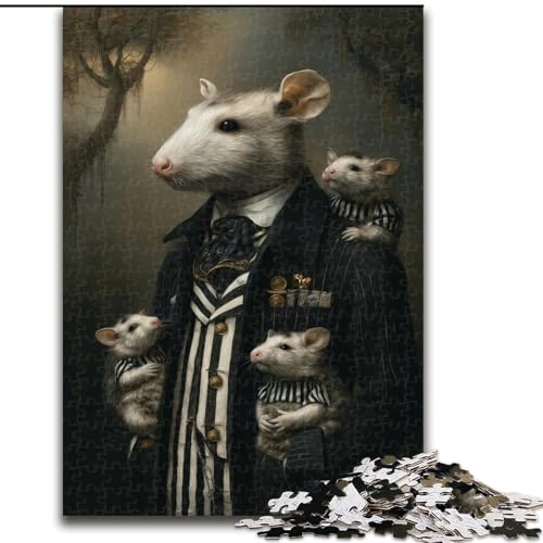 Puzzle 1000 Teile für Erwachsene und Jugendliche, Mauskönig, Dekomprimierendes intellektuelles Lernspielzeug, Geburtstagsgeschenk, Geschenke (Größe 26x38cm) von MLADSOEHK