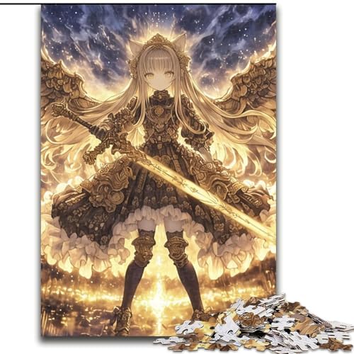 Puzzle 1000 Teile für Teenager, Anime-Katzenmädchen, Spiele, Spielzeug, Geschenk, einzigartige Geburtstags- und Geschenkideen für Kinder ab 14 Jahren (Größe 50x75cm) von MLADSOEHK