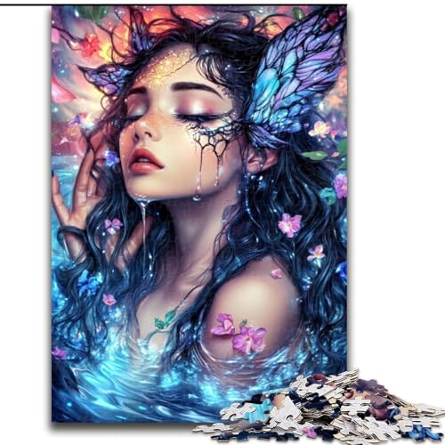 Puzzle 1000 Teile für Teenager, Anime-Mädchen, für 14+, für Familienspaß und Spieleabende, Künstlersammlung, Bildende Kunst (Größe 50x75cm) von MLADSOEHK