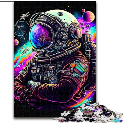 Puzzle 1000 Teile für Teenager, Astronauten-Geschenke, für Lernspiele, Herausforderungsspielzeug, einzigartige Heimdekoration und Geschenke (Größe 26x38cm) von MLADSOEHK