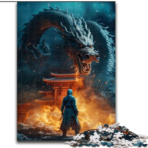 Puzzle 1000 Teile für Teenager, Der Drachenlord, Spiele, Spielzeug, Geschenk, einzigartige Geburtstags- und Geschenkideen für Kinder ab 14 Jahren (Größe 26x38cm) von MLADSOEHK