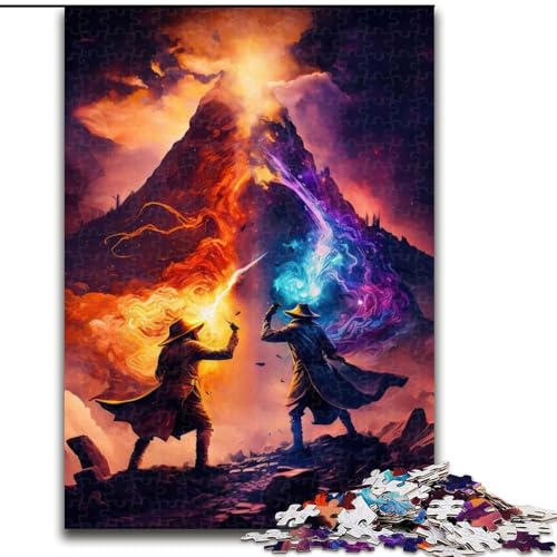 Puzzle 1000 Teile für Teenager, Die Vulkan-Zauberer, Spiele, Spielzeug, Geschenk, einzigartige Geburtstags- und Geschenkideen für Kinder ab 14 Jahren (Größe 50x75cm) von MLADSOEHK