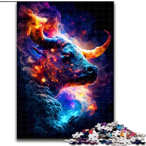 Puzzle 1000 Teile für Teenager, Geschenke für Büffel, für Lernspiele, Herausforderungsspielzeug, einzigartige Heimdekoration und Geschenke (Größe 50x75cm) von MLADSOEHK