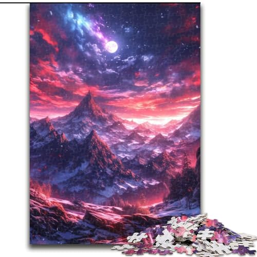 Puzzle 1000 Teile für Teenager, Nordlichter, Spiele, Spielzeug, Geschenk, einzigartige Geburtstags- und Geschenkideen für Kinder ab 14 Jahren (Größe 50x75cm) von MLADSOEHK
