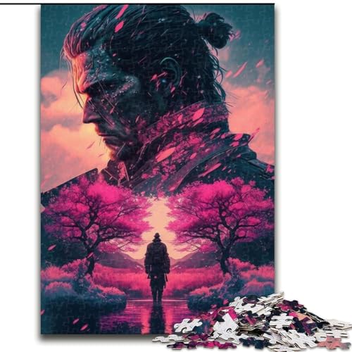 Puzzle 1000 Teile für Teenager, Sakura-Krieger, Spiele, Spielzeug, Geschenk, einzigartige Geburtstags- und Geschenkideen für Kinder ab 14 Jahren (Größe 50x75cm) von MLADSOEHK