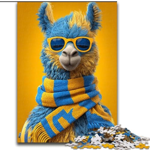 Puzzle 1000 Teile für Teenager Alpaka, Spiele Spielzeug Geschenk Einzigartige Geburtstags- und Geschenkideen für Kinder ab 14 Jahren (Größe 50x75cm) von MLADSOEHK