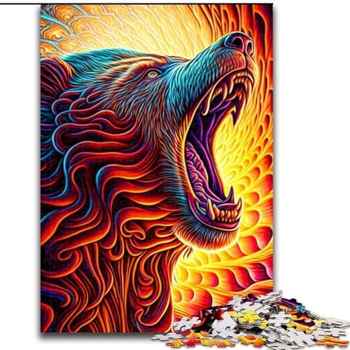 Puzzle 1000 Teile für Teenager Bär, für 14+ Für Familienspaß & Spieleabend Künstlersammlung, Bildende Kunst (Größe 26x38cm) von MLADSOEHK