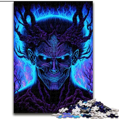 Puzzle 1000 Teile für Teenager-Geschenke, böser Dämon, für Lernspiele, Herausforderungsspielzeug, einzigartige Heimdekoration und Geschenke (Größe 50x75cm) von MLADSOEHK