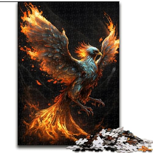 Puzzle 1000 Teile für Teenager-Geschenke Phoenix aus der Asche, Spielspielzeug, jedes Teil ist einzigartig – anspruchsvolles Familienspiel für 14-Jährige (Größe 26x38cm) von MLADSOEHK