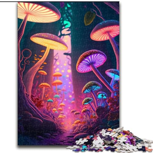 Puzzle 1000 Teile für Teenager Mad Mushrooms, für 14+, für Familienspaß & Spieleabend, Künstlersammlung, Bildende Kunst (Größe 50x75cm) von MLADSOEHK