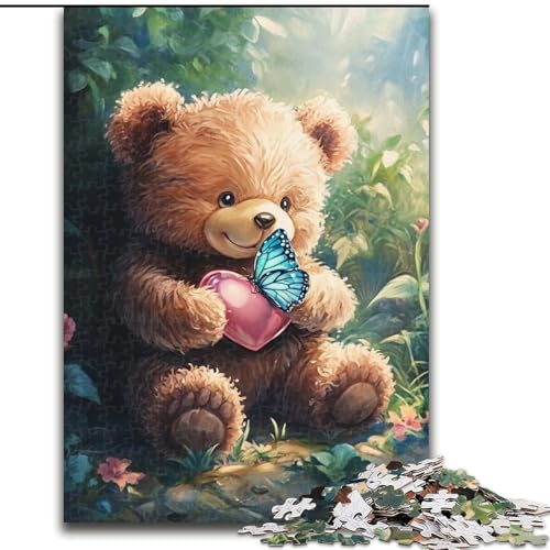 Puzzle 1000 Teile für Teenager Teddybär, für 14+ Für Familienspaß & Spieleabend Künstlersammlung, Bildende Kunst (Größe 26x38cm) von MLADSOEHK