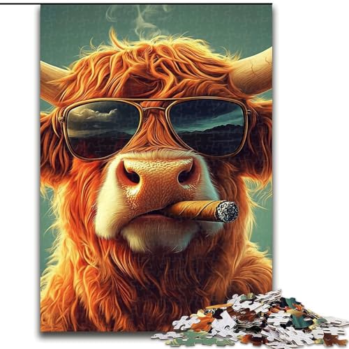 Puzzle 1000 Teile für Teenager Yak, für 14+ Für Familienspaß & Spieleabend Künstlersammlung, Bildende Kunst (Größe 26x38cm) von MLADSOEHK
