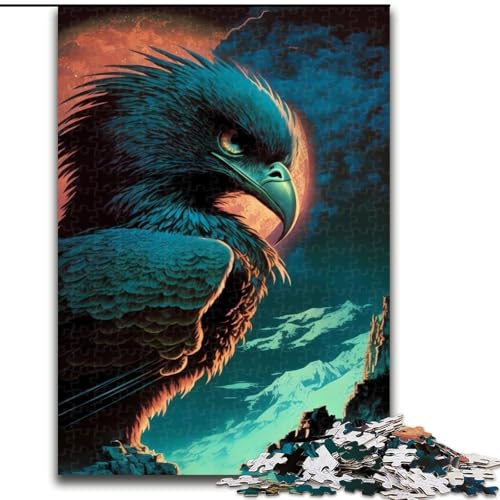 Puzzle für Erwachsene, 1000 Puzzles, Adler, Familienunterhaltungsspielzeug, ganze Familie, ab 14 Jahren (Größe 26x38cm) von MLADSOEHK