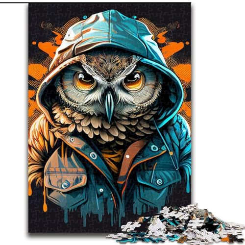 Puzzle für Erwachsene, 1000 Puzzles, Eule, Familienunterhaltungsspielzeug, ganze Familie, ab 14 Jahren (Größe 26x38cm) von MLADSOEHK