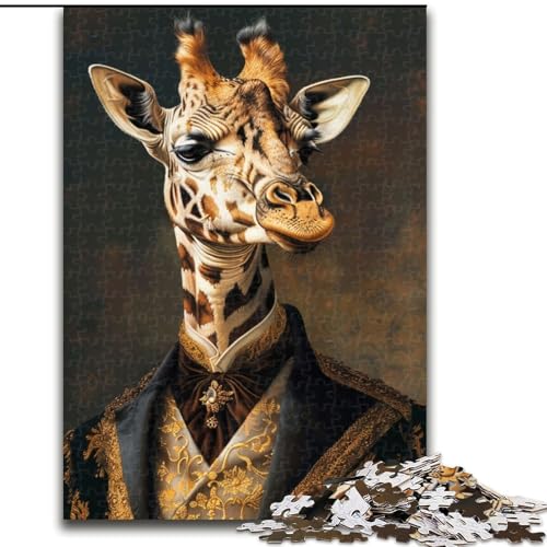 Puzzle für Erwachsene, 1000 Puzzles, Giraffenkunst, Familienunterhaltungsspielzeug, ganze Familie, ab 14 Jahren (Größe 50x75cm) von MLADSOEHK