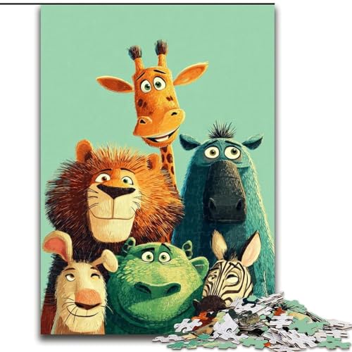 Puzzle für Erwachsene, 1000 Puzzles, Highland Cow, Familienunterhaltungsspielzeug, ganze Familie, ab 14 Jahren (Größe 26x38cm) von MLADSOEHK