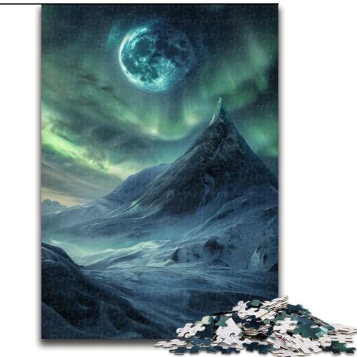 Puzzle für Erwachsene, 1000 Puzzles, Nordlichter, Familienunterhaltungsspielzeug, ganze Familie, ab 14 Jahren (Größe 26x38cm) von MLADSOEHK