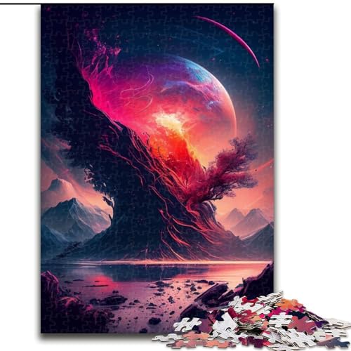 Puzzle für Erwachsene, 1000 Puzzles, Weltraum-Fantasielandschaft, Familienunterhaltungsspielzeug, ganze Familie, ab 14 Jahren (Größe 50x75cm) von MLADSOEHK
