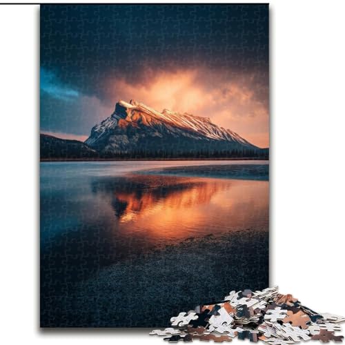 Puzzle für Erwachsene, 1000 Puzzles, wunderschöne Berge und Seen, Familienunterhaltungsspielzeug, ganze Familie, ab 14 Jahren (Größe 26x38cm) von MLADSOEHK