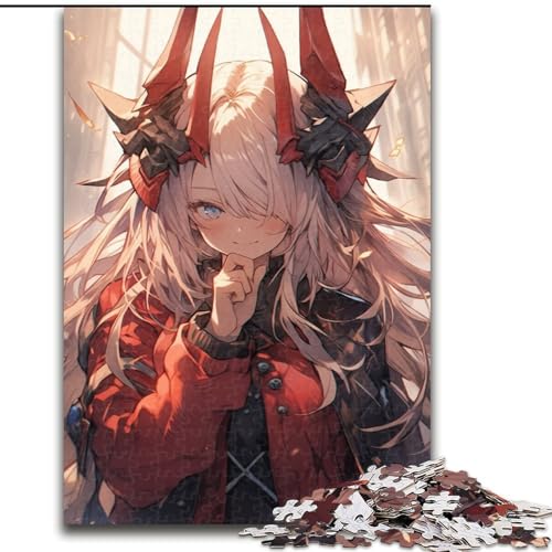 Puzzle für Erwachsene, 1000 Teile, Anime-Dämonenmädchen, Stressabbau, schwierige Herausforderung, Wichtelgeschenke für Kinder ab 14 Jahren (Größe 50x75cm) von MLADSOEHK