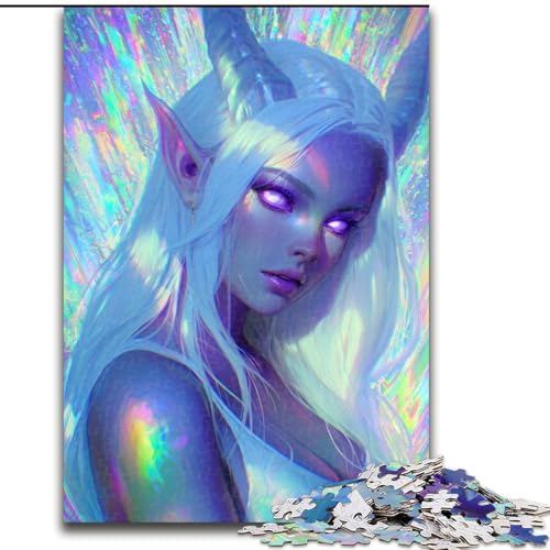 Puzzle für Erwachsene, 1000 Teile, Anime-Dämonenmädchen, für Kinder ab 14 Jahren Jedes Teil ist einzigartig – lustiges und herausforderndes Spiel für die ganze Familie Tolles Geschenk (Größe 26x38cm) von MLADSOEHK