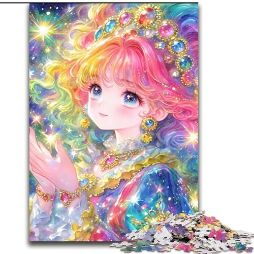 Puzzle für Erwachsene, 1000 Teile, Anime-Mädchen-Elf, geeignet für Kinder ab 14 Jahren, Lernspiele für Zuhause, DIY-Spielzeug, Kunstwerk, Geschenk (Größe 26x38cm) von MLADSOEHK