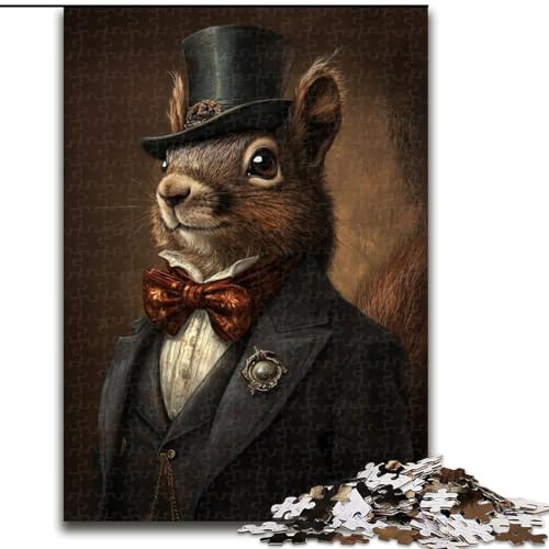 Puzzle für Erwachsene, 1000 Teile, Anzug Eichhörnchen, hilft dem Gehirn, süchtig machendes Spielzeug zu trainieren, um Geduld zu fördern, perfekte Dekoration (Größe 50x75cm) von MLADSOEHK