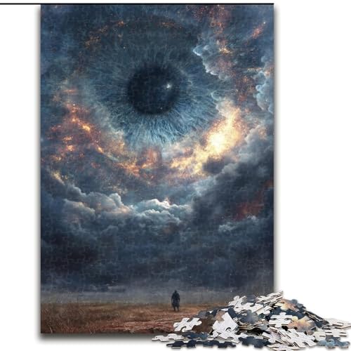 Puzzle für Erwachsene, 1000 Teile, Auge im Himmel, Stressabbau, schwierige Herausforderung, Wichtelgeschenke für Kinder ab 14 Jahren (Größe 26x38cm) von MLADSOEHK