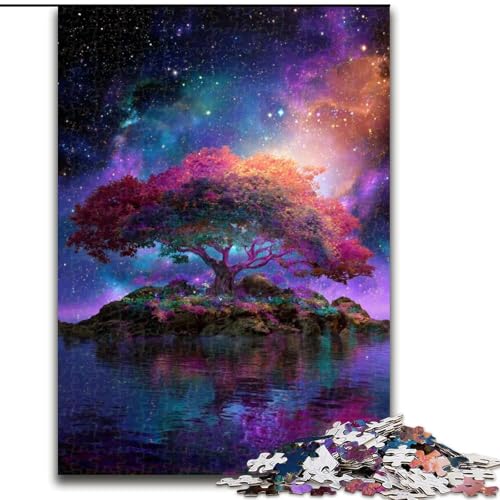 Puzzle für Erwachsene, 1000 Teile, Baum des Lebens, geeignet für Kinder ab 14 Jahren, Lernspiele für Zuhause, DIY-Spielzeug, Kunstwerk, Geschenk (Größe 50x75cm) von MLADSOEHK