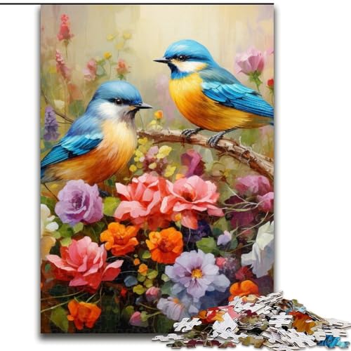 Puzzle für Erwachsene, 1000 Teile, Blumen- und Vogelwelt, aus Holz, Kinder ab 14 Jahren, 50x75cm, Kunstwerk-Dekor, Intelligenzspielzeug für Indoor-Spiele mit der Familie Puzzle für Erwachsene, 1000 Teile, Blumen- und Vogelwelt, aus Holz, Kinder ab 14 Jahren, 50x75cm, Kunstwerk-Dekor, Intelligenzspielzeug für Indoor-Spiele mit der Familie von MLADSOEHK