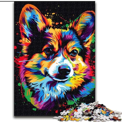 Puzzle für Erwachsene, 1000 Teile, Corgi aus Holz, interaktives Familienspiel, geeignet für Kinder ab 14 Jahren, 50x75cm, DIY-Kunstdekor Puzzle für Erwachsene, 1000 Teile, Corgi aus Holz, interaktives Familienspiel, geeignet für Kinder ab 14 Jahren, 50x75cm, DIY-Kunstdekor von MLADSOEHK