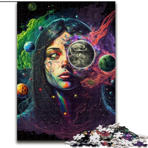 Puzzle für Erwachsene, 1000 Teile, Cosmic High, Stressabbau, schwierige Herausforderung, Wichtelgeschenke für Kinder ab 14 Jahren (Größe 26x38cm) von MLADSOEHK
