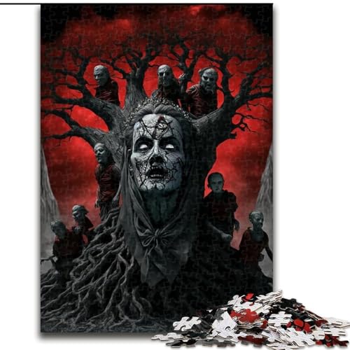 Puzzle für Erwachsene, 1000 Teile, Der verfluchte Baum, Lernspiele, Heimdekoration, ganze Familie (Größe 26x38cm) von MLADSOEHK