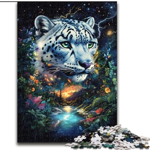 Puzzle für Erwachsene, 1000 Teile, Dschungelleopard, für Kinder ab 14 Jahren, Heimdekoration als Geschenk für die ganze Familie und Freunde (Größe 26x38cm) von MLADSOEHK