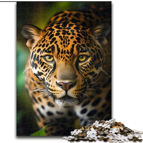 Puzzle für Erwachsene, 1000 Teile, Dschungelleopard, für Kinder ab 14 Jahren, Lernspiel, Herausforderung, Spielzeug, Geschenk zum Geburtstag (Größe 50x75cm) von MLADSOEHK