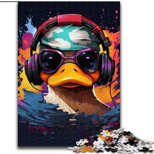 Puzzle für Erwachsene, 1000 Teile, Ente mit Kopfhörern, aus Holz, Kinder ab 14 Jahren, 50x75cm, Spaß für die ganze Familie, Basteln, perfekt für Geburtstage, Feiertage Puzzle für Erwachsene, 1000 Teile, Ente mit Kopfhörern, aus Holz, Kinder ab 14 Jahren, 50x75cm, Spaß für die ganze Familie, Basteln, perfekt für Geburtstage, Feiertage von MLADSOEHK