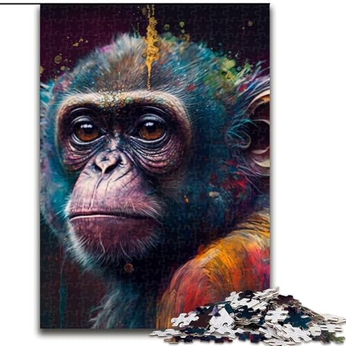 Puzzle für Erwachsene, 1000 Teile, Fantasie-AFFE aus Holz, EIN tolles Geschenk für Familienspaß, 50x75cm, für Teenager und Familienspaß Puzzle für Erwachsene, 1000 Teile, Fantasie-AFFE aus Holz, EIN tolles Geschenk für Familienspaß, 50x75cm, für Teenager und Familienspaß von MLADSOEHK