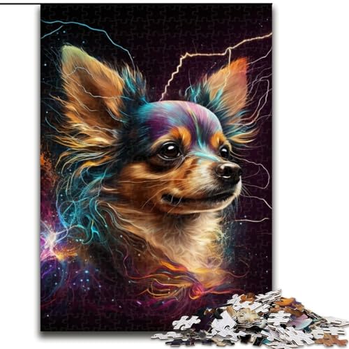 Puzzle für Erwachsene, 1000 Teile, Fantasie-Chihuahua, aus Holz, Kinder ab 14 Jahren, 50x75cm, Kunstwerk-Dekor, Intelligenzspielzeug für Indoor-Spiele mit der Familie Puzzle für Erwachsene, 1000 Teile, Fantasie-Chihuahua, aus Holz, Kinder ab 14 Jahren, 50x75cm, Kunstwerk-Dekor, Intelligenzspielzeug für Indoor-Spiele mit der Familie von MLADSOEHK