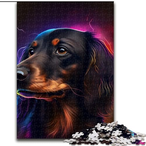 Puzzle für Erwachsene, 1000 Teile, Fantasie-Dackel aus Holz, Kinder ab 14 Jahren, 50x75cm, Lernspielzeug für Teenager, Dekoration für Zuhause und das Büro Puzzle für Erwachsene, 1000 Teile, Fantasie-Dackel aus Holz, Kinder ab 14 Jahren, 50x75cm, Lernspielzeug für Teenager, Dekoration für Zuhause und das Büro von MLADSOEHK