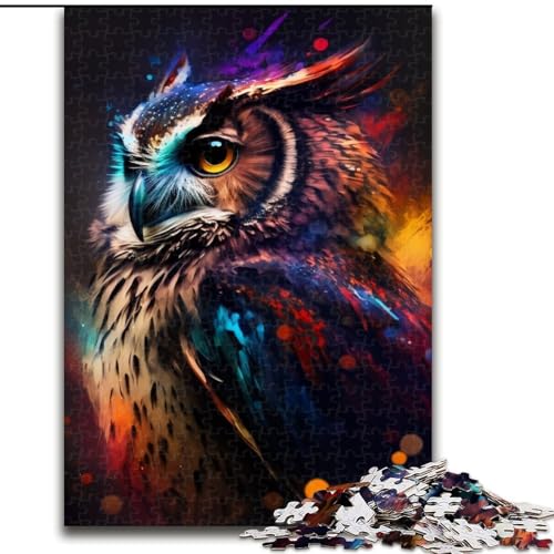 Puzzle für Erwachsene, 1000 Teile, Fantasie-Eule, aus Holz, für Jugendliche ab 14 Jahren, Heimdekoration, 50x75cm, perfekt für Heimdekoration, Geburtstage, Feiertage und Geschenke Puzzle für Erwachsene, 1000 Teile, Fantasie-Eule, aus Holz, für Jugendliche ab 14 Jahren, Heimdekoration, 50x75cm, perfekt für Heimdekoration, Geburtstage, Feiertage und Geschenke von MLADSOEHK
