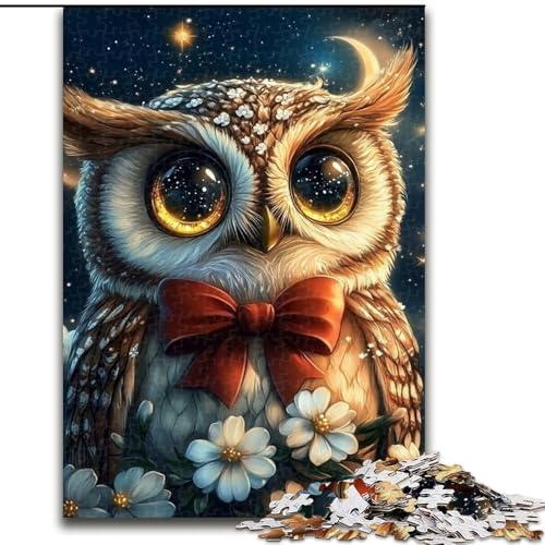 Puzzle für Erwachsene, 1000 Teile, Fantasie-Eule, für Kinder ab 14 Jahren, jedes Teil ist einzigartig – lustiges und herausforderndes Spiel für die ganze Familie, tolles Geschenk (Größe 50x75cm) von MLADSOEHK